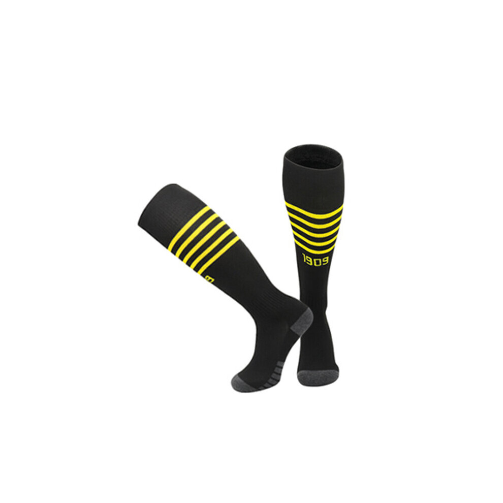 (Away Kids(EU30-36)) Kids & Adult Football Training Socks For 22-23 Dortmund Home & Away