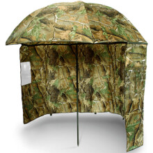 45" Camo Brolly With Zip On Side Sheet / Skirt Fishing Umbrella