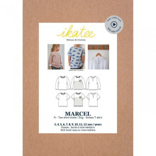 Ikatee Sewing Pattern Kids Marcel Tee Shirt Kids 3 Years - 12 Years Tops