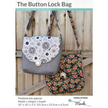 Mrs H Patterns Sewing Pattern The Button Lock Bag Bags