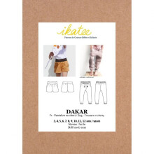 Ikatee Sewing Pattern Kids Dakar Pants & Shorts Kids 3 Years - 12 Years