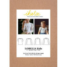Ikatee Sewing Pattern Kids Lobelia Tee Shirt Kids 3 Years - 12 Years Tops