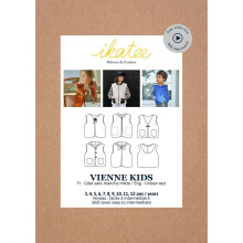 Ikatee Sewing Pattern Kids Vienne Vest Kids 3 Years - 12 Years Tops, Dresses
