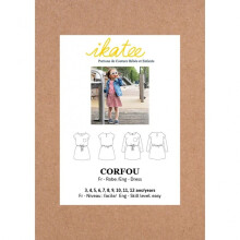 Ikatee Sewing Pattern Kids Corfou Dress Kids 3 Years - 12 Years Dresses