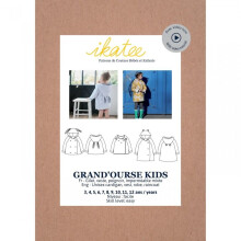 Ikatee Sewing Pattern Kids GrandOurse Cardigan Kids 3 Years - 12 Years