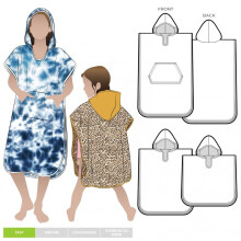 Style Arc Sewing Pattern Kids Coral Hooded Towel Kids Ages 2-8 Blankets