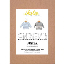 Ikatee Sewing Pattern Baby Sintra Sweatshirt Baby, Kids 1 month - 4 years