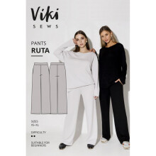 Vikisews Sewing Pattern Ruta Pants Women XS-XL Trousers