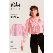 Vikisews Sewing Pattern Sheila Blouse Women UK 4-22 Tops
