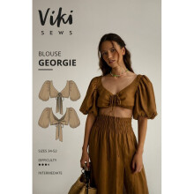 Vikisews Sewing Pattern Georgie Blouse Women UK 4-22 Tops