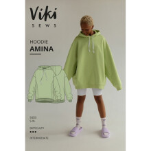 Vikisews Sewing Pattern Amina Hoodie Women S-XL Hoodies, Sweaters