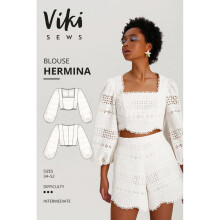 Vikisews Sewing Pattern Hermina Blouse Women UK 4-22 Tops