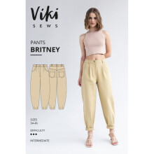 Vikisews Sewing Pattern Britney Pants Women UK 4-16 Trousers