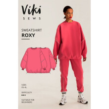 Vikisews Sewing Pattern Roxy Sweatshirt Women XS-XL Tops, Sweaters, Sportswear