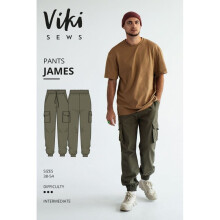 Vikisews Sewing Pattern James Pants Men UK 28-44 Trousers