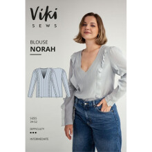 Vikisews Sewing Pattern Norah Blouse Women UK 4-22 Tops