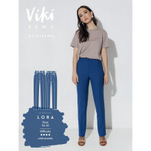 Vikisews Sewing Pattern Lora Trousers Women UK 4-22 Trousers