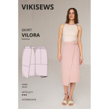 Vikisews Sewing Pattern Vilora Skirt Women UK 4-22 Skirts