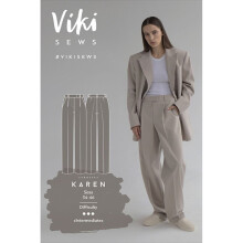 Vikisews Sewing Pattern Karen Trousers Women UK 4-16 Trousers