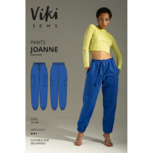 Vikisews Sewing Pattern Joanne Pants Women UK 4-16 Trousers, Sportswear