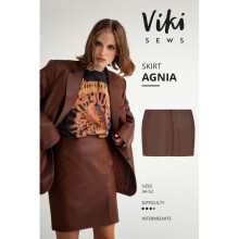 Vikisews Sewing Pattern Agnia Skirt Women UK 4-22 Skirts