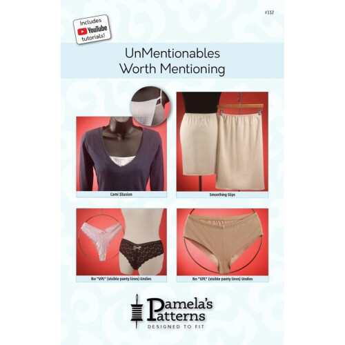 Pamelas Patterns Sewing Pattern UnMentionables Worth Mentioning Women XS-XL