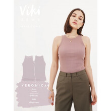 Vikisews Sewing Pattern Veronica T Shirt Women UK 4-16 Tops