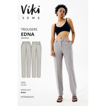 Vikisews Sewing Pattern Edna Trousers Women UK 4-22 Trousers