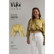 Vikisews Sewing Pattern Fritzi Blouse Women UK 4-22 Tops