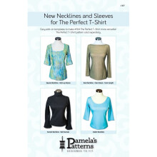 Pamelas Patterns Sewing Pattern New Necklines & Sleeves Perfect T Shirt Women