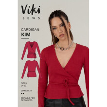 Vikisews Sewing Pattern Kim Cardigan Women UK 4-22 Cardigans, Tops