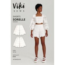 Vikisews Sewing Pattern Sorelle Shorts Women UK 4-22 Shorts