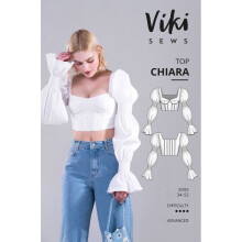 Vikisews Sewing Pattern Chiara Blouse Women UK 4-22 Tops