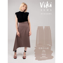 Vikisews Sewing Pattern Cecile Skirt Women UK 4-22 Skirts