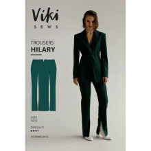 Vikisews Sewing Pattern Hilary Trousers Women UK 4-22 Trousers