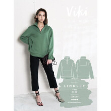 Vikisews Sewing Pattern Lindsey Hoodie Women UK 4-22 Hoodies, Sweaters, Tops