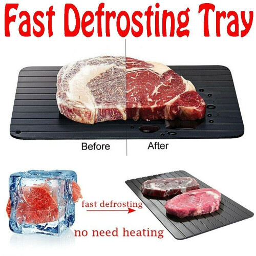 True Face Fast Defrosting Tray fast Thaw Aluminium Meat Board