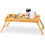 True Face Bamboo Wooden Lap Tray Bed Serving With Folding Legs 2