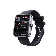 (black) F57l Blood Glucose Sugar Smart Watch Body Temperature Waterproof Hrv Ecg Monitor