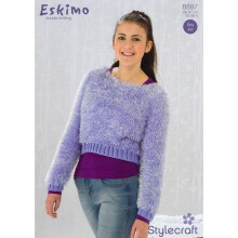 Stylecraft Eskimo Knitting Pattern 8887 Kids 66-91cm - 26-36in Sweaters