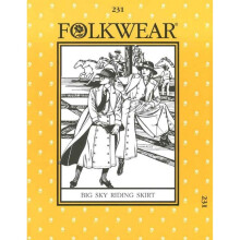 Folkwear Patterns Sewing Pattern Big Sky Riding Skirt Women Sizes 8-18 Skirts
