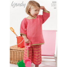 Wendy Supreme Knitting Pattern 6028 Kids 51-66cm (20-26ins) Shorts, Tops