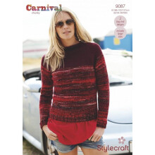 Stylecraft Carnival Knitting Pattern 9087 Women 81/86-122/127cm - 32/34-48/50in