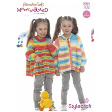 Stylecraft Merry Go Round Knitting Pattern 8969 Kids 18 inch - 28 inch