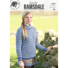 Wendy Ramsdale Knitting Pattern 5786 Women 30 inch - 52 inch Sweaters