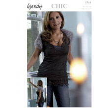 Wendy Chic Knitting Pattern 5304 Women 30 inch - 40 inch Jackets