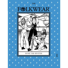 Folkwear Patterns Sewing Pattern Rosie the Riveter Women Size: 6-20