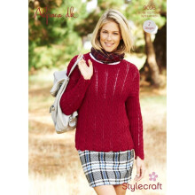 Stylecraft Alpaca Knitting Pattern 9096 Women 81/86-102/107cm - 32/34-40/42in