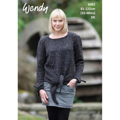 Wendy Harris Knitting Pattern 6082 Women 32 inch - 48 inch Sweaters