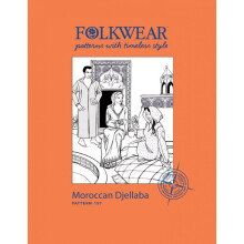 Folkwear Patterns Sewing Pattern Moroccan Djellaba Caftan Women, Men XS-3XL